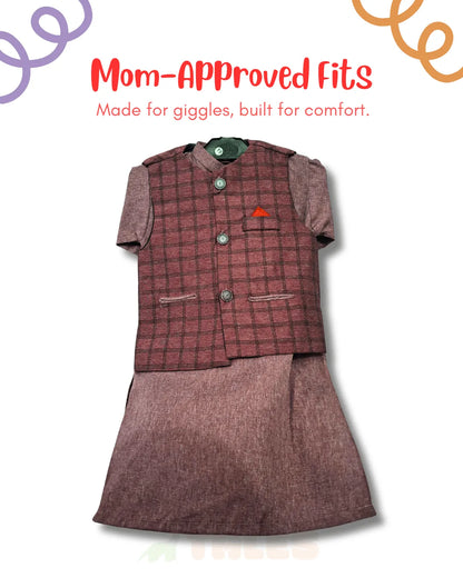 Embroidered Waistcoat Suit (TTKW-12)