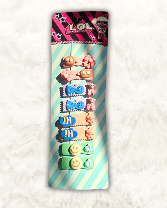 Baby Girl Hair Clips Imported 4Pcs (TTASS-12)