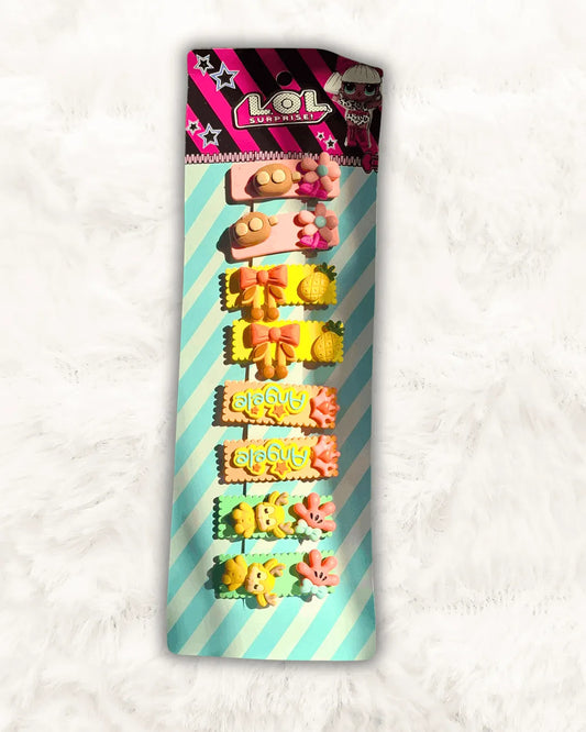 Baby Girl Hair Clips Imported 4Pcs (TTASS-12)