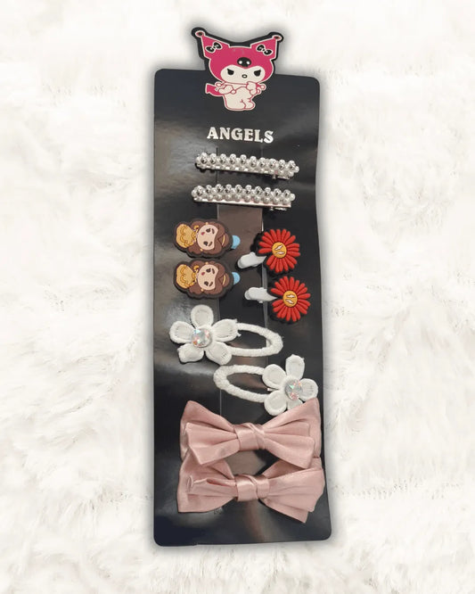 Baby Girl Hair Clips Imported 5Pcs (TTASS-14)