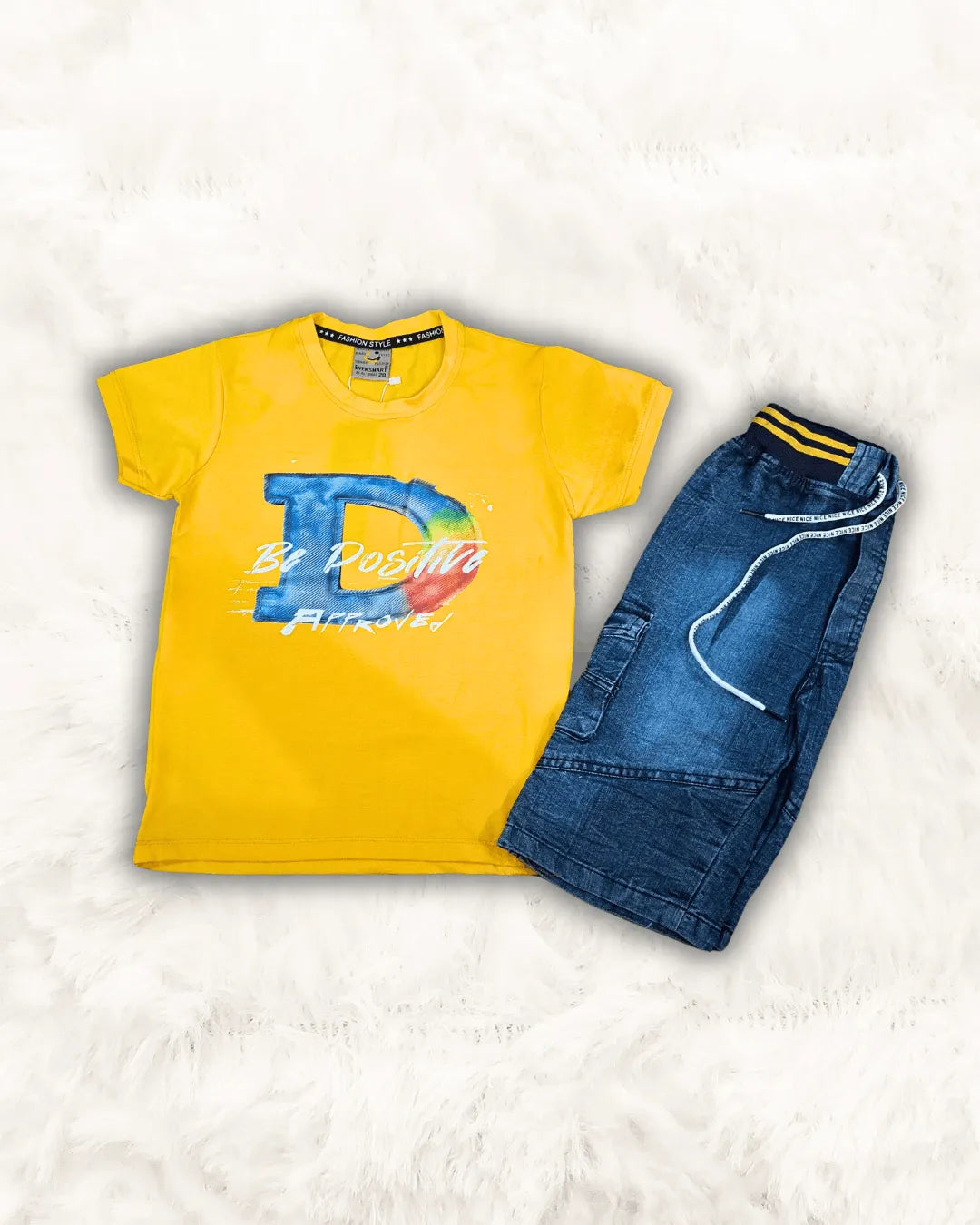 Be-Positive with Denim Short Imported (TTKBOY-07)