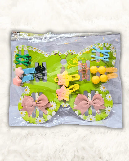 Baby Girl Hair Clips Imported 9Pcs (TTASS-09)