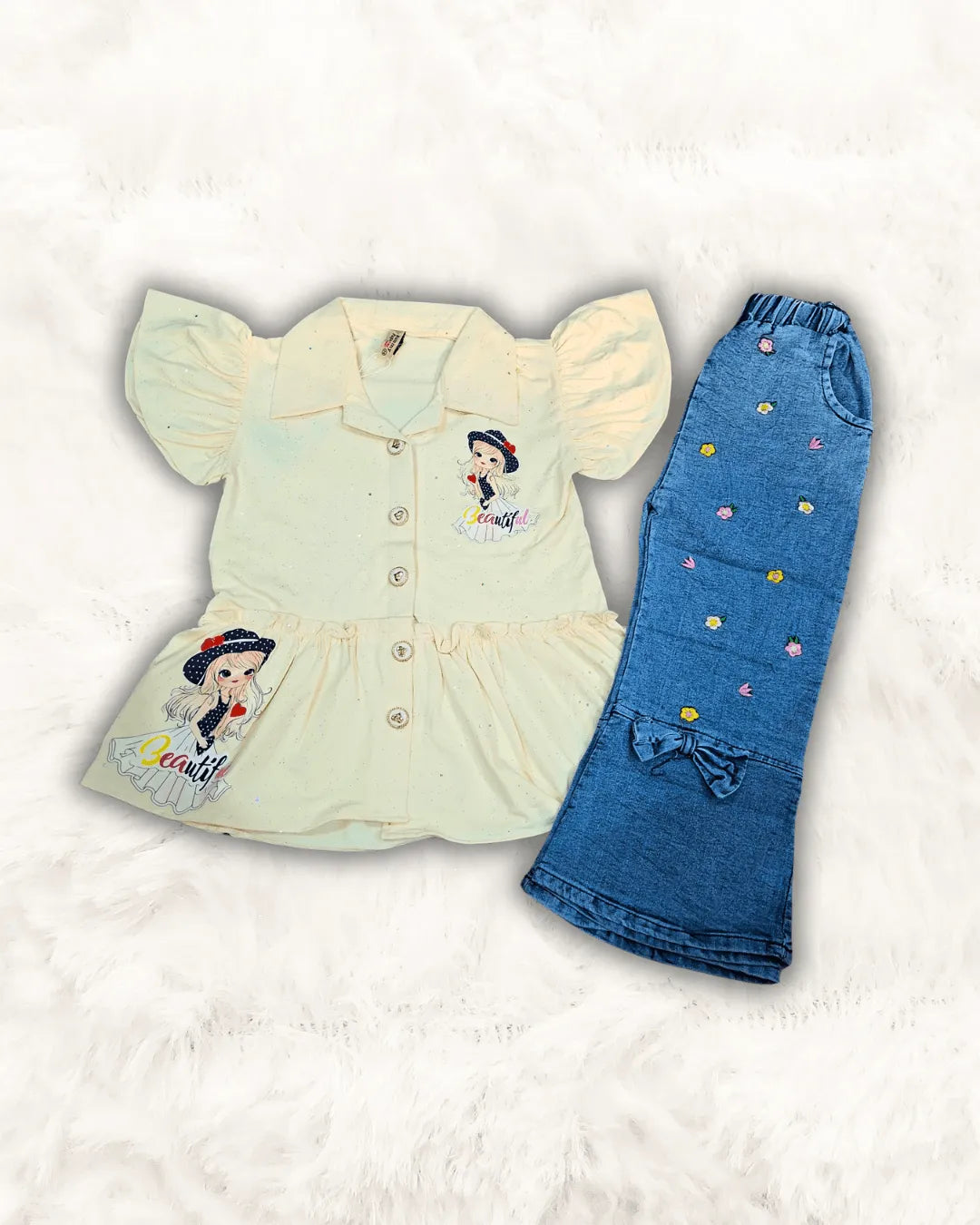 Soft Shirt Style With Denim Imported (TTKGIR-02)