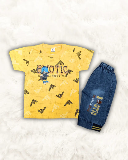 EXOTIC Shirt with Short Imported (TTBOY-02)