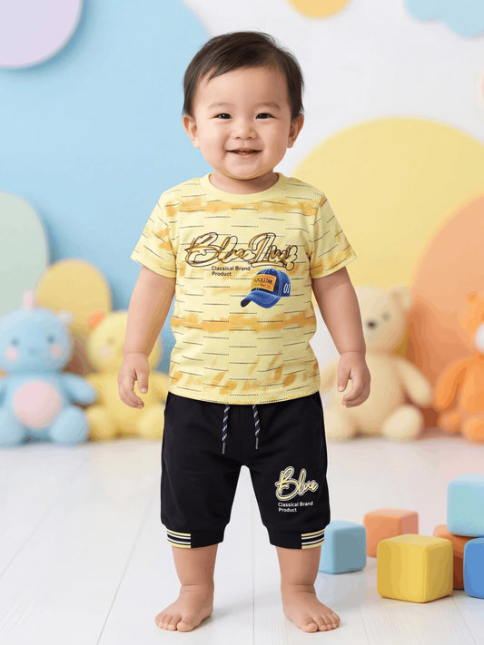 Blue Soft Shirt with Short Imported (TTBOY-22)