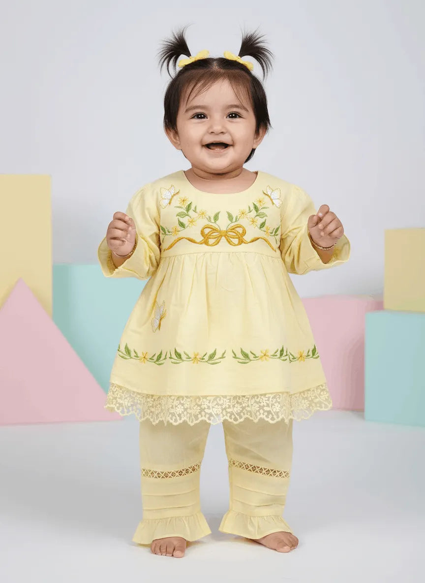 Embroidery Cotton Frock (TTBG-01)