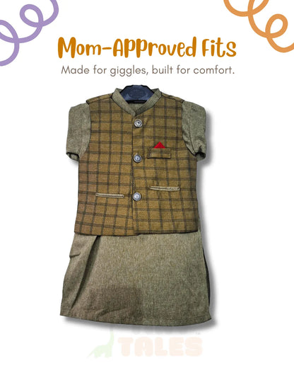 Embroidered Waistcoat Suit (TTKW-12)