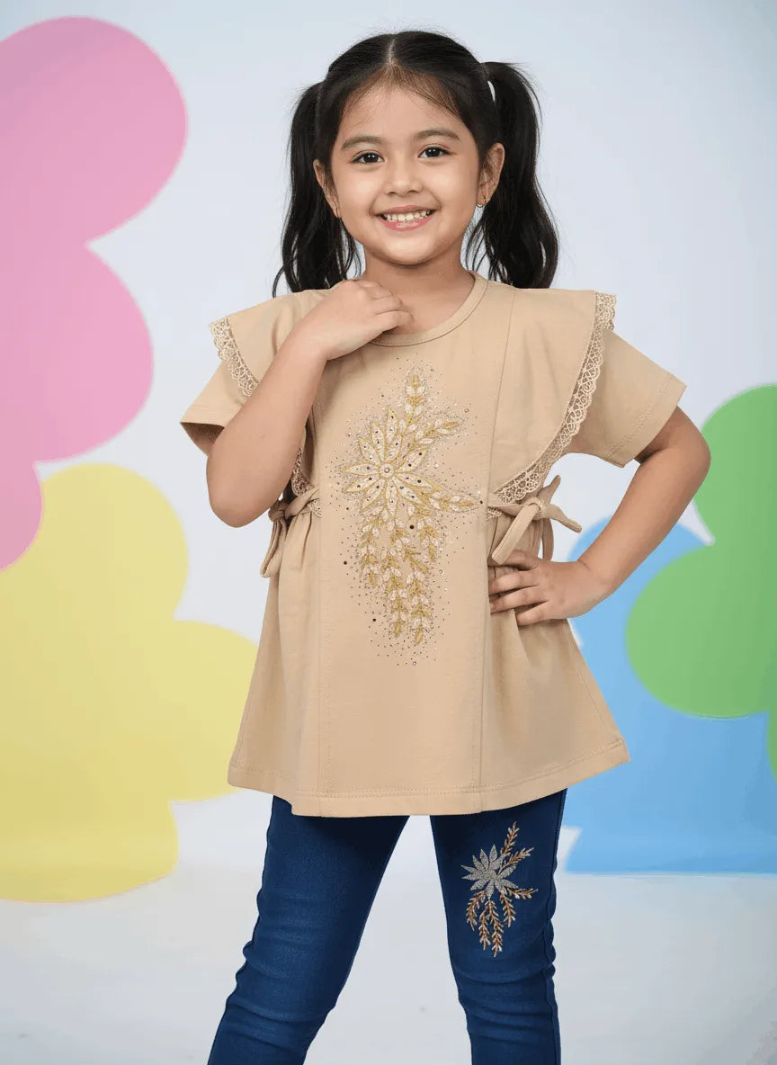 Pretty Flower with Denim Imported (TTGIR-03)