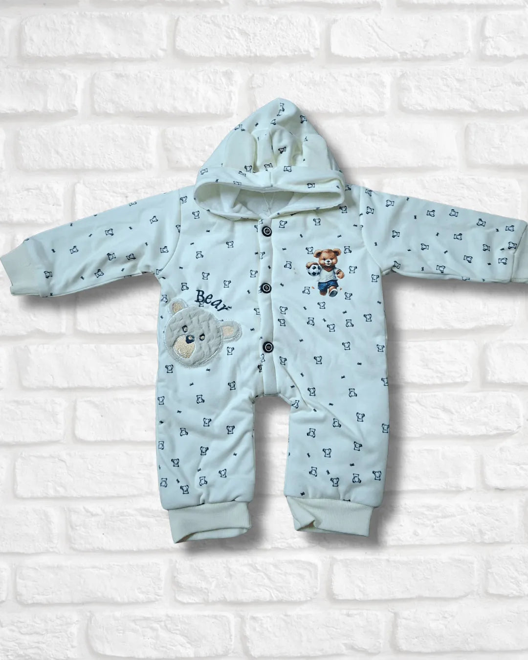 Play Bear Fleece Romper Imported