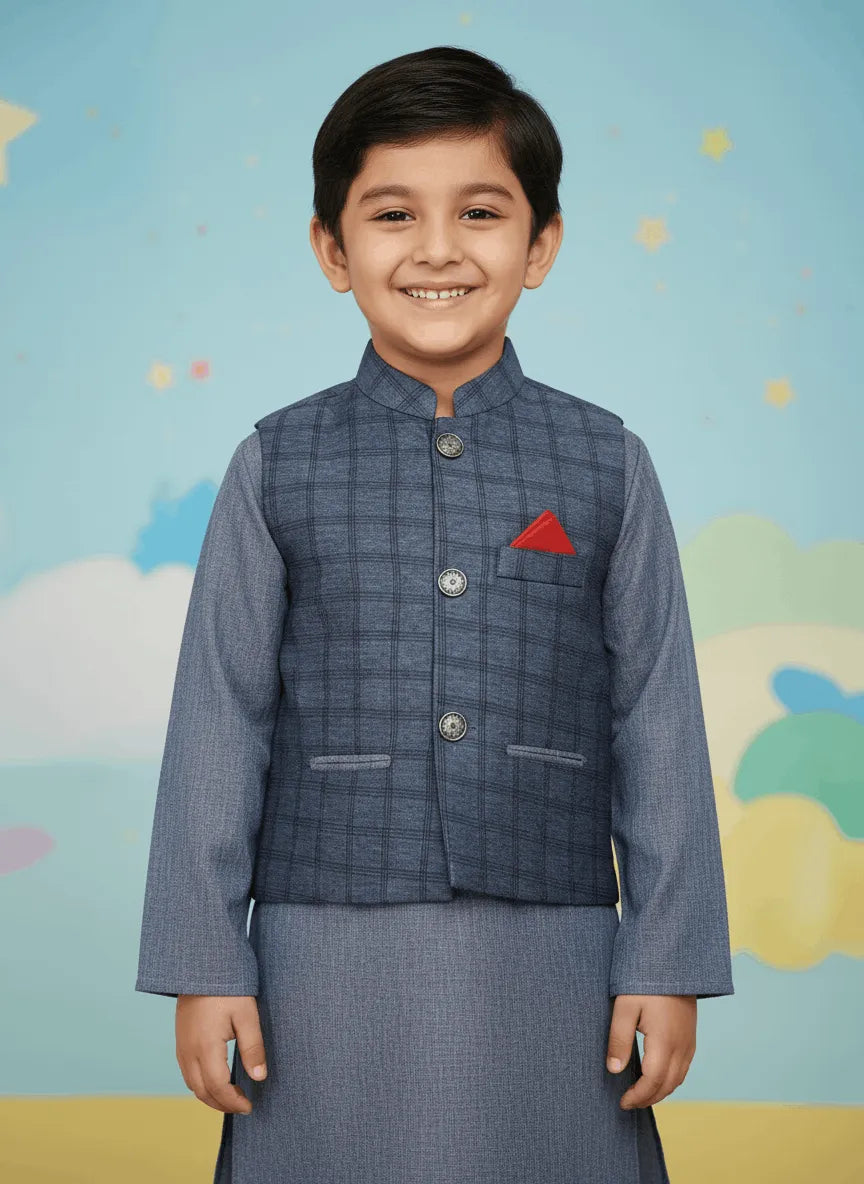 Embroidered Waistcoat Suit (TTKW-12)