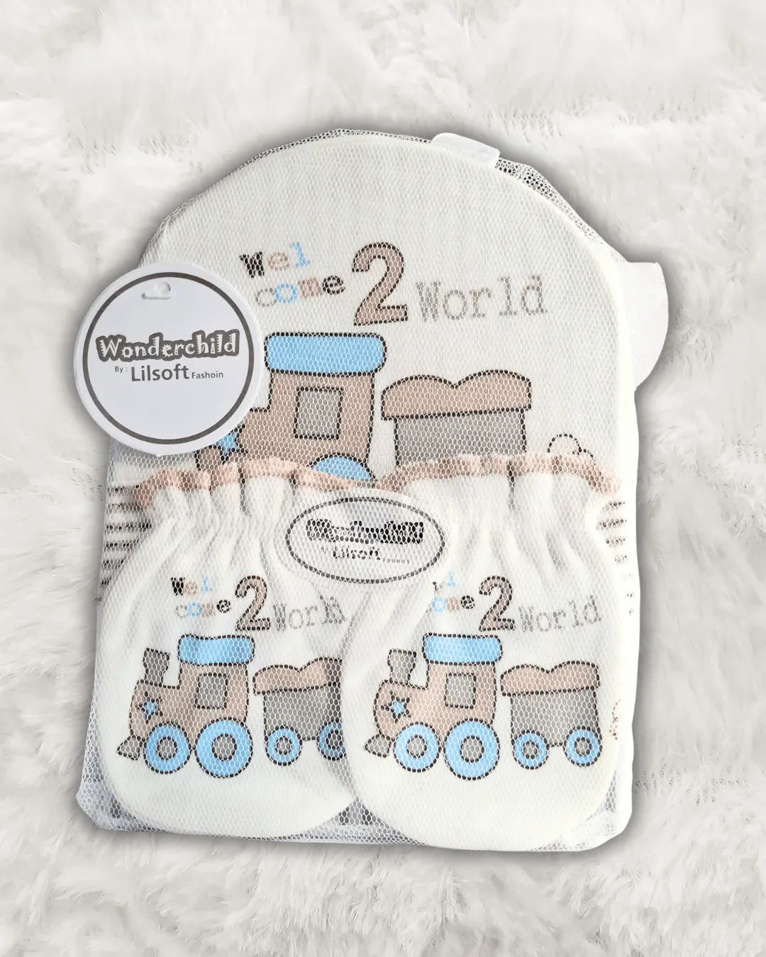 Baby Cap, Booties & Mittens Set Imported