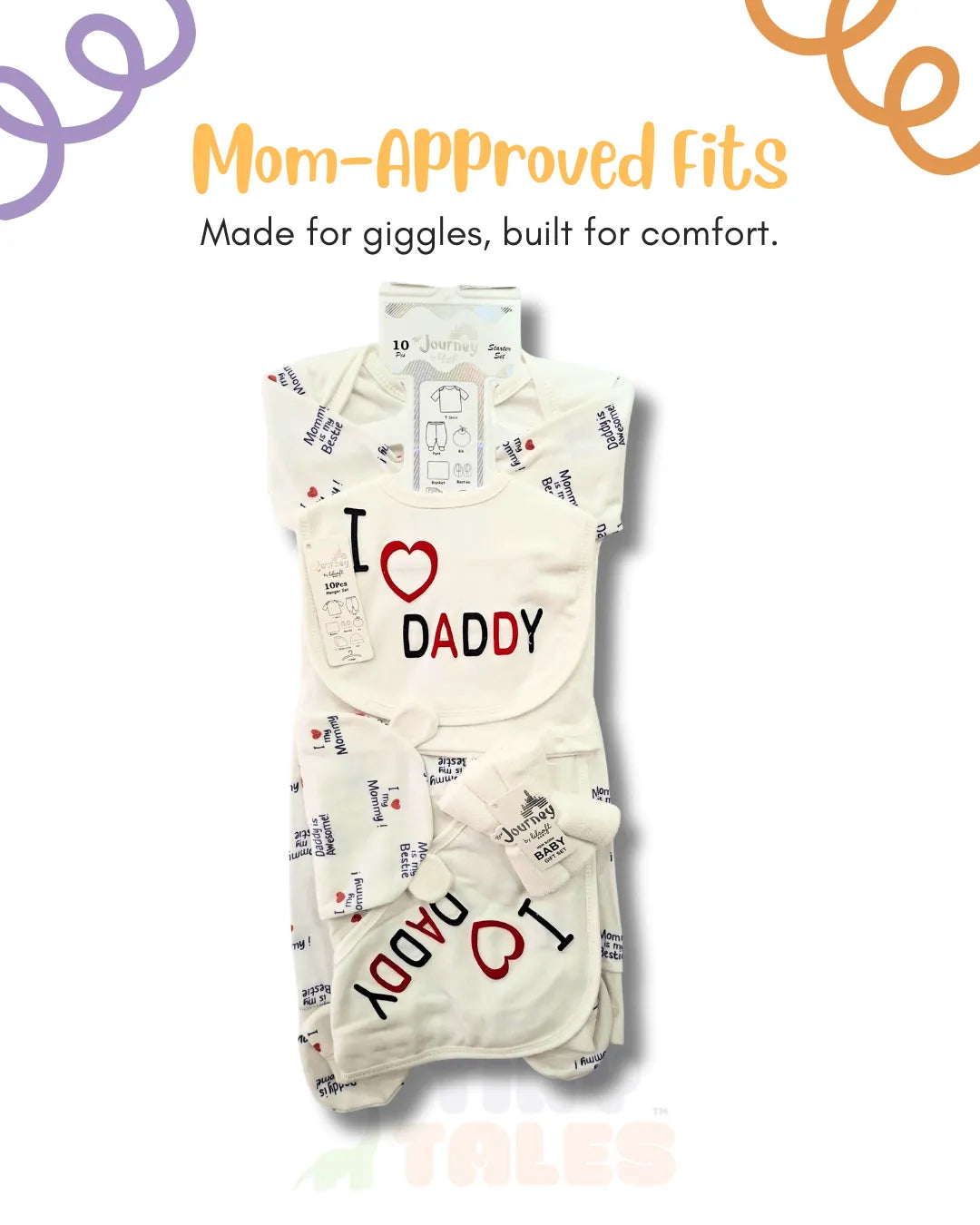 I LOVE DADDY Imported 10-Pieces