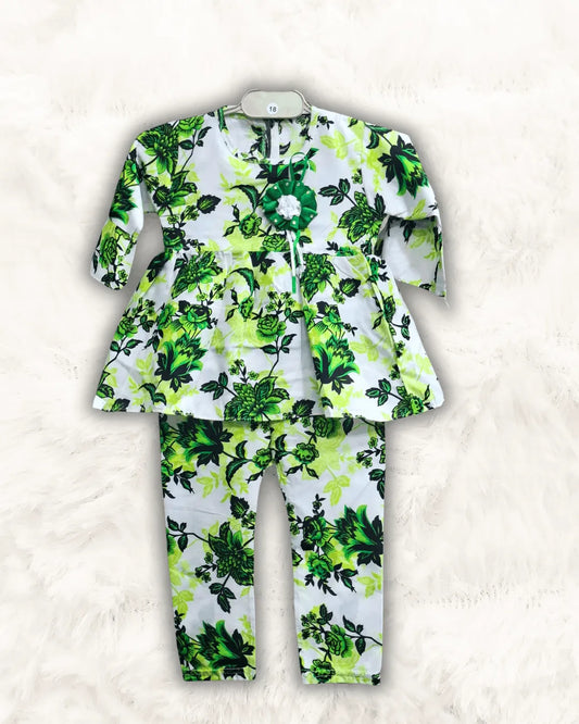 Azadi Embroidery Cotton Frock (TTAZS-03)