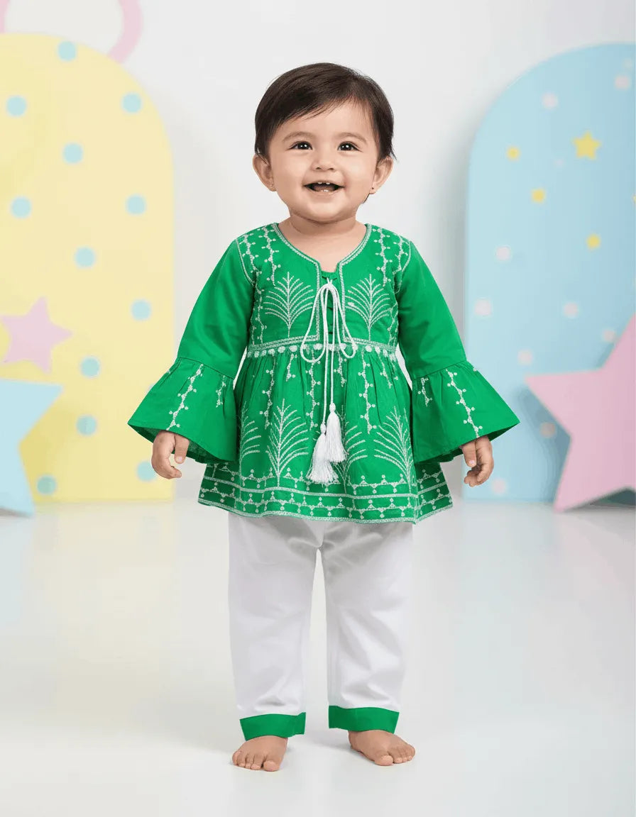 Azadi Embroidery Cotton Frock (TTAZS-02)