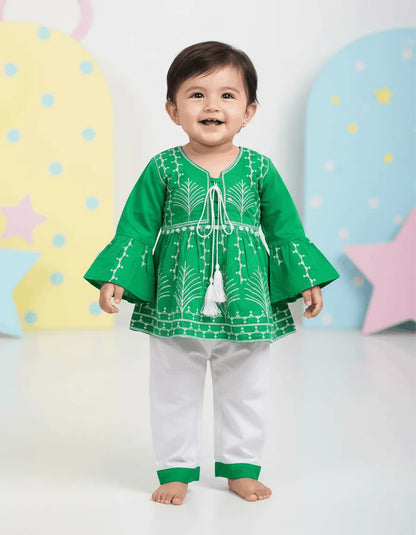 Azadi Embroidery Cotton Frock (TTAZS-02)