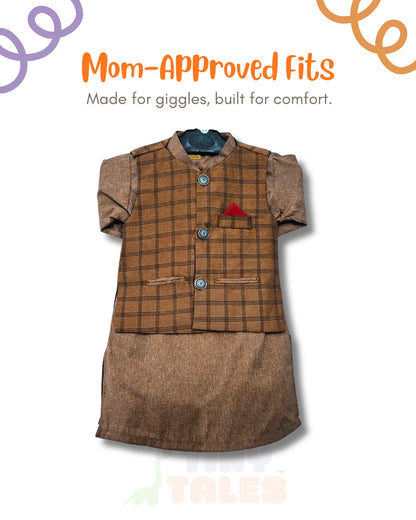 Embroidered Waistcoat Suit (TTKW-12)