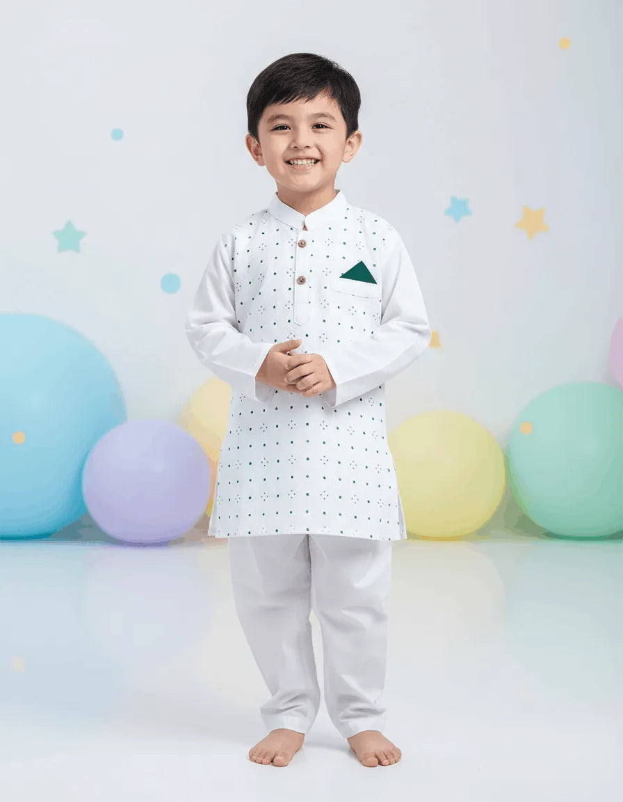 Embroidered Azadi Kurta Shalwar (TTAZS-10)